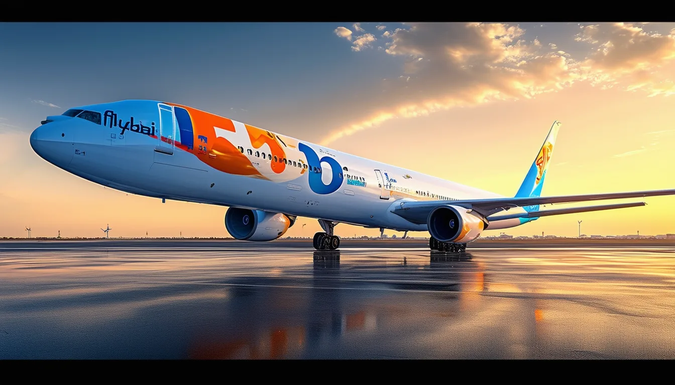 découvrez la livrée spéciale de flydubai pour célébrer 15 ans d'activité