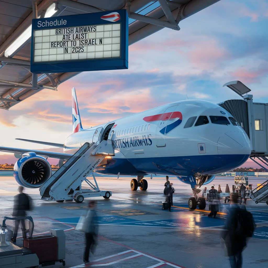découvrez comment british airways, la dernière grande compagnie aérienne, a décidé de reporter ses vols vers israël jusqu'en 2025. explorez les raisons derrière cette décision et son impact sur les voyageurs.