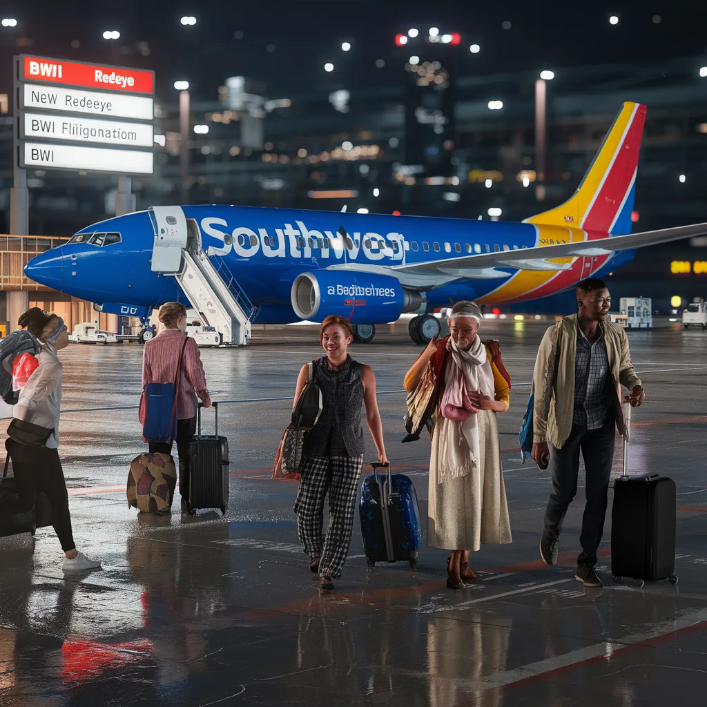southwest airlines élargit son réseau avec 13 nouveaux vols de nuit, dont 6 à destination de l'aéroport de baltimore/washington (bwi). découvrez les nouvelles options pour voyager à des heures pratiques tout en profitant de la fiabilité de southwest.