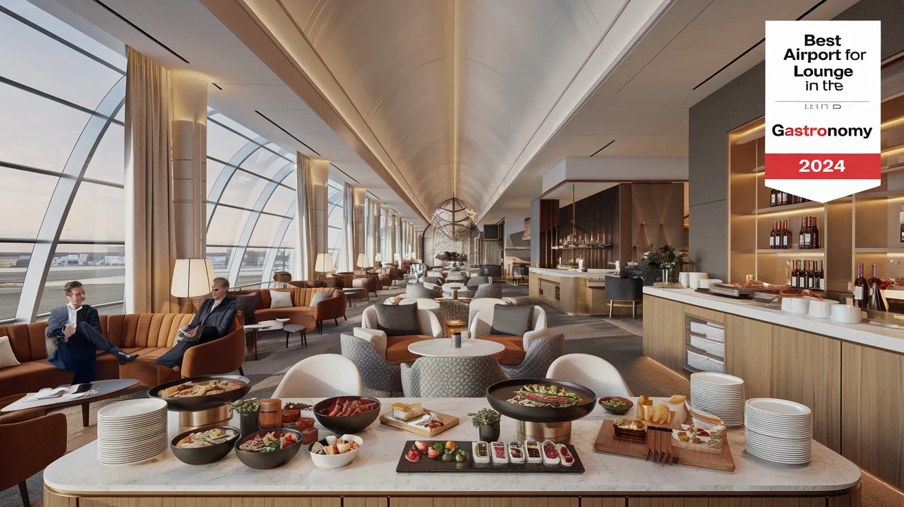 découvrez swiss, le salon first class de zurich, élu en 2024 « meilleur salon d'aéroport pour la gastronomie au monde ». profitez d'une expérience culinaire exceptionnelle dans un cadre luxueux, alliant confort et raffinement.