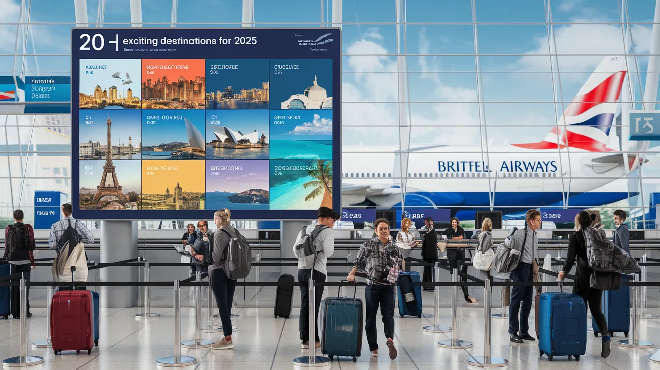 découvrez les 20 nouvelles destinations passionnantes que british airways proposera en 2025, révélées lors de ses soldes de janvier. ne manquez pas l'occasion de planifier vos prochaines vacances dans des lieux exotiques et fascinants.
