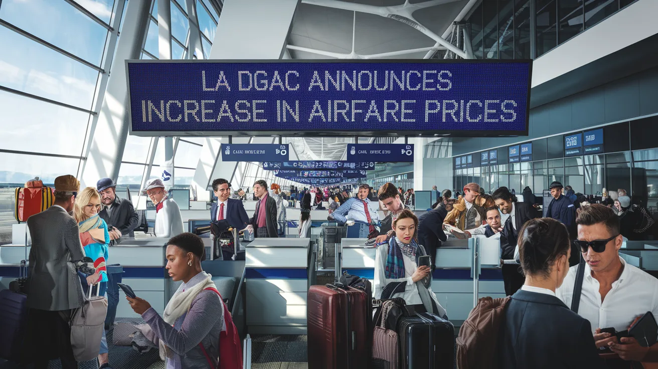 find out more about the dgac's announcement of an increase in air fares from france. find out more about the reasons for this increase and its impact on your future travels.