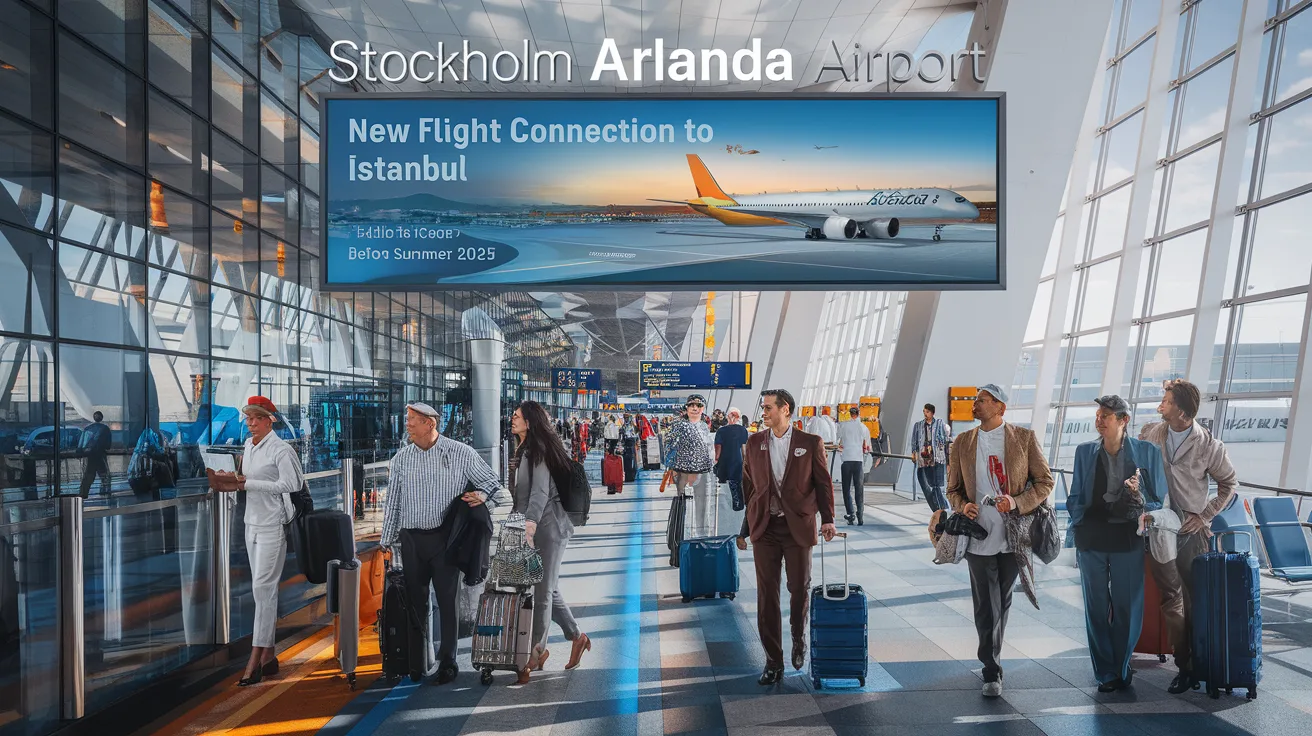 découvrez la nouvelle liaison annoncée par ajet entre l'aéroport de stockholm arlanda et istanbul, prévue avant l'été 2025. préparez-vous à explorer de nouvelles destinations avec cette connexion unique qui facilitera vos voyages entre la suède et la turquie.