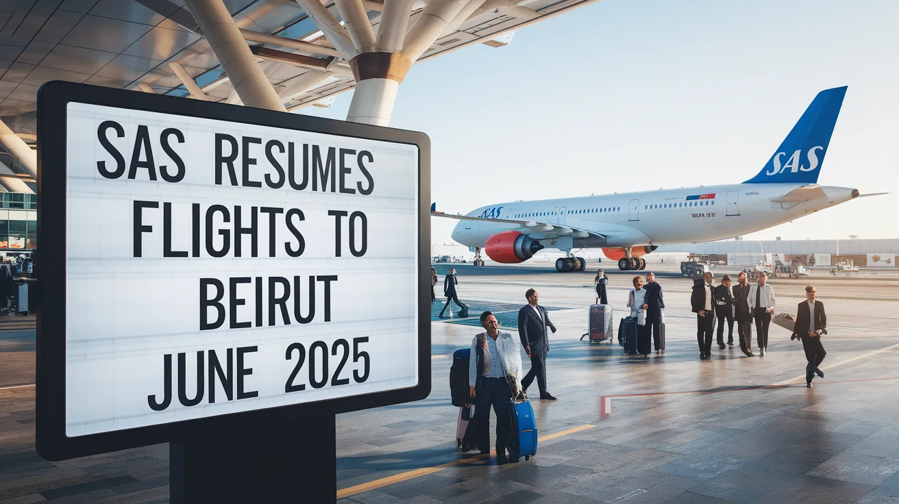 sas annonce avec enthousiasme la reprise de ses liaisons vers beyrouth à partir de juin 2025. découvrez les nouvelles opportunités de voyage vers la magnifique capitale libanaise et profitez d'une expérience de vol exceptionnelle.