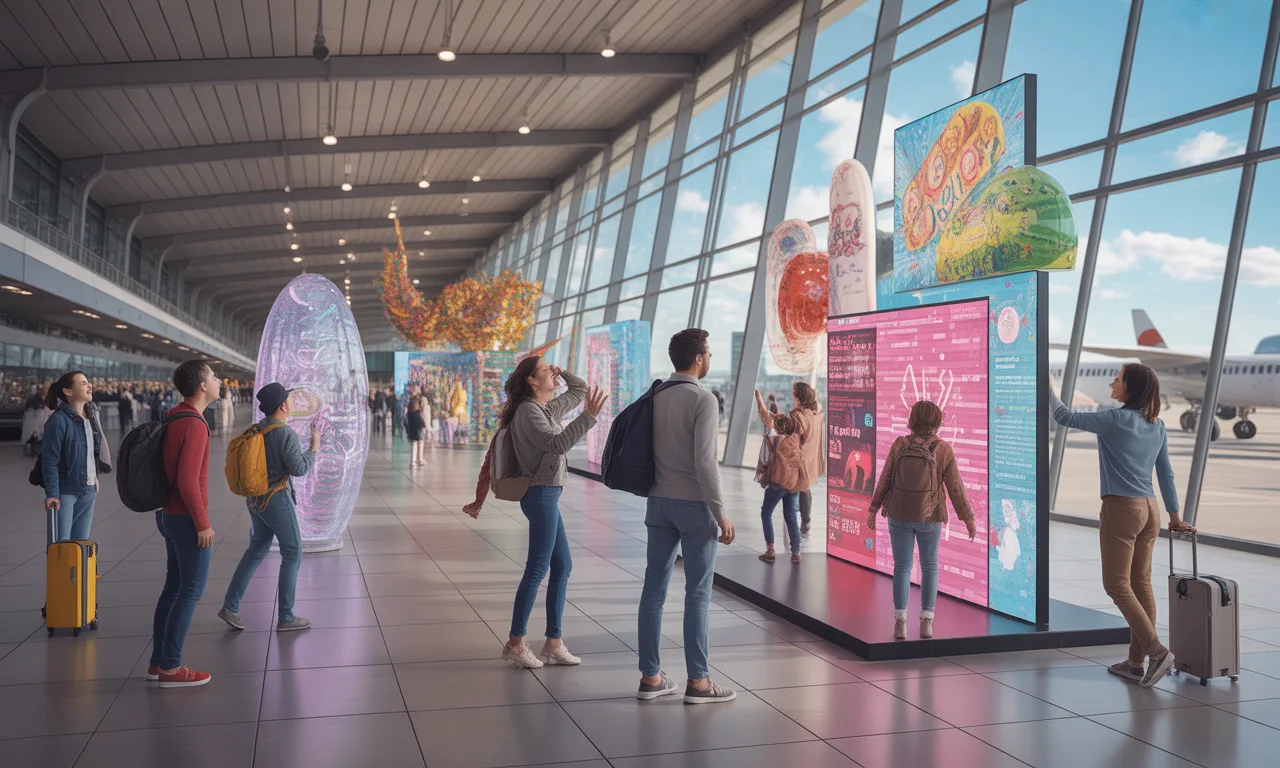 découvrez lyon-saint exupéry, une expérience artistique et interactive unique qui transforme votre attente en aéroport en un véritable voyage culturel. plongez dans un univers créatif avant de prendre votre vol et enrichissez votre trajet d'une touche d'inspiration.