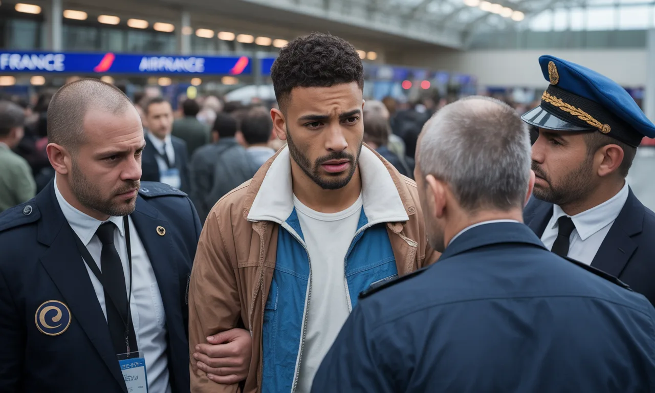 un footballeur international algérien a été interpellé à l'aéroport de roissy après une altercation survenue à bord d'un vol air france. découvrez les détails de cet incident qui fait la une des médias.