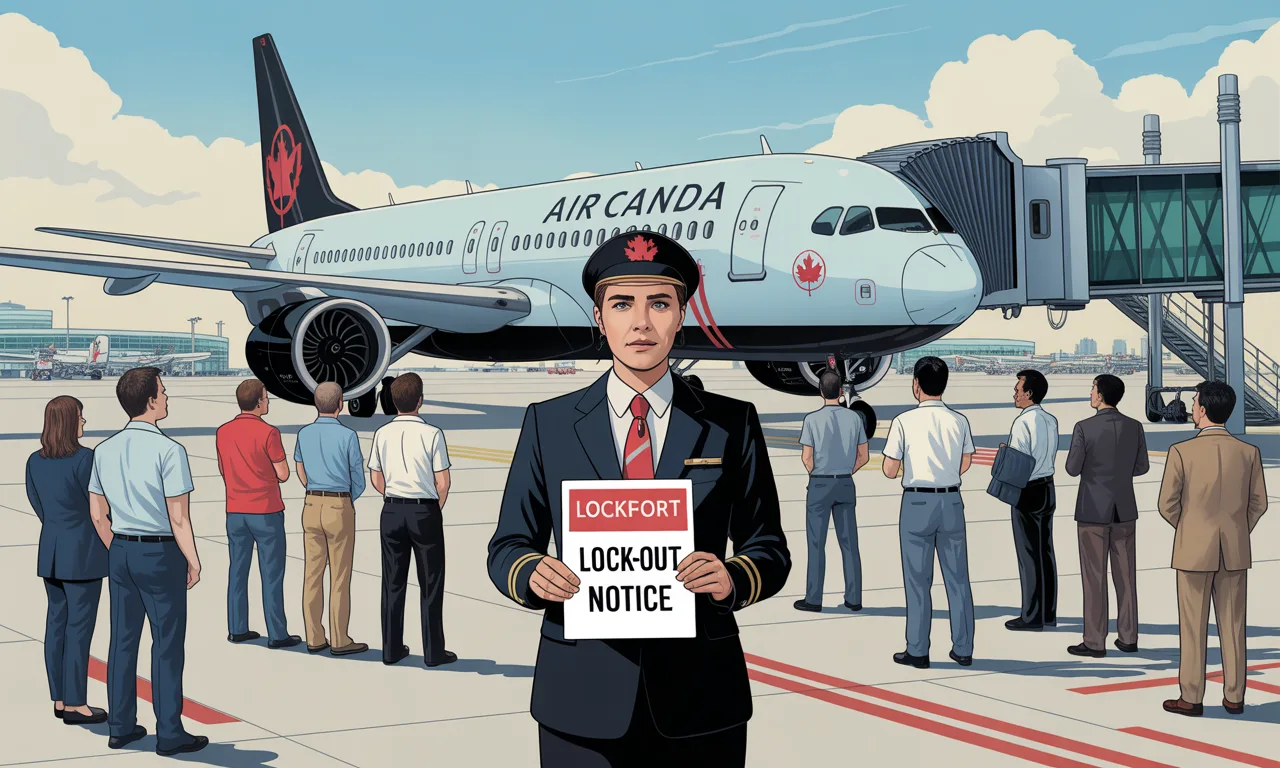 air canada fait face à un préavis de grève de 72 heures lancé par le syndicat cupe et réagit en émettant un avis de lock-out, intensifiant ainsi le conflit avec les agents de bord à l'approche de la haute saison estivale.