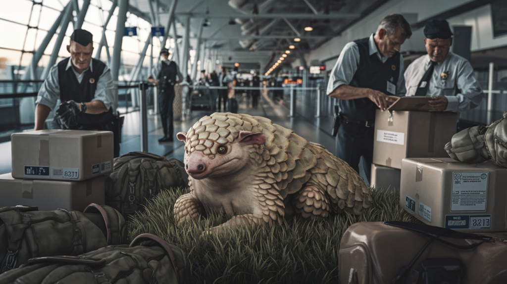 découvrez l'interception d'un pangolin à l'aéroport de bordeaux, un événement majeur illustrant le trafic d'espèces protégées. plongez dans les enjeux de la protection de la faune et de la lutte contre le commerce illégal.