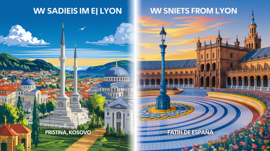 découvrez les nouvelles destinations d'easyjet au départ de lyon : explorez la charmante pristina au kosovo et profitez du soleil à séville. réservez dès maintenant votre vol pour vivre des expériences inoubliables!