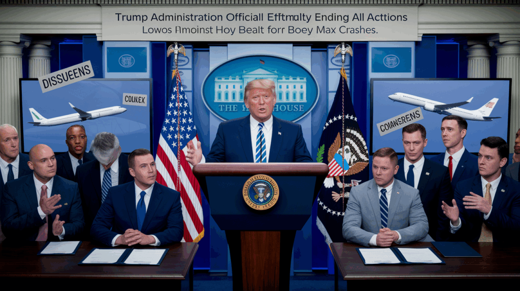 découvrez comment l'administration trump a mis fin aux actions judiciaires contre boeing en lien avec les tragiques crashs du 737 max, un tournant majeur pour le constructeur aéronautique et l'industrie.