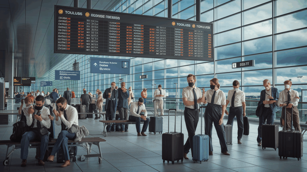 on may 6, toulouse airport will experience disruptions leading to flight cancellations and delays. stay informed and prepare for possible changes to your journey. check the timetables regularly for better planning.