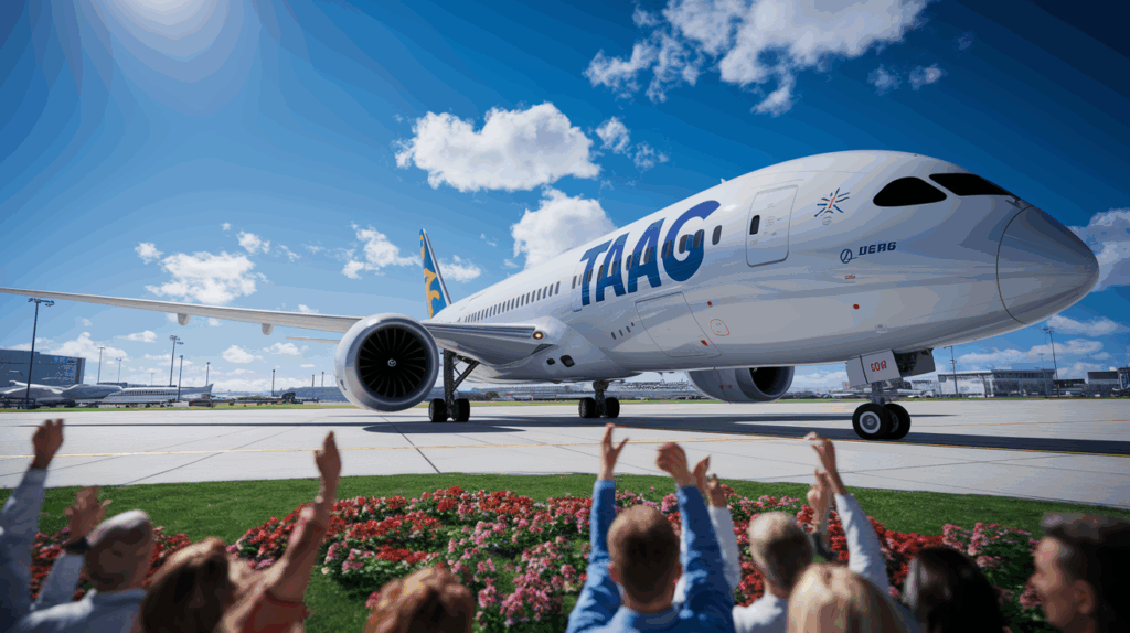 découvrez l'inauguration du premier vol de taag avec un boeing 787 dreamliner au brésil, marquant une étape importante pour la compagnie aérienne et offrant une expérience de voyage inédite avec un confort exceptionnel et des technologies de pointe.