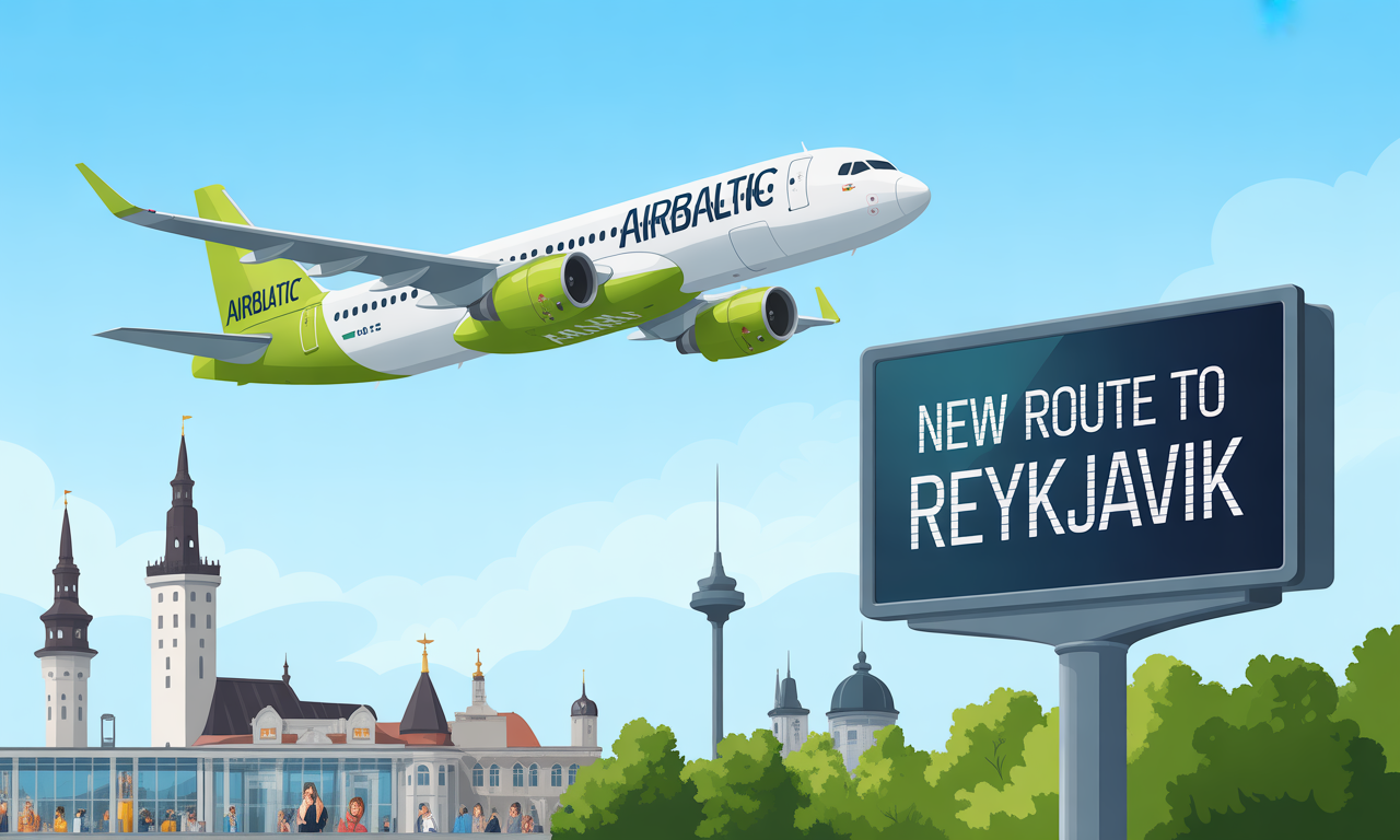 discover airbaltic's new route between tallinn and reykjavik, offering a unique opportunity to explore the beauty of iceland and the cultural richness of estonia. book your flight now for an unforgettable adventure!