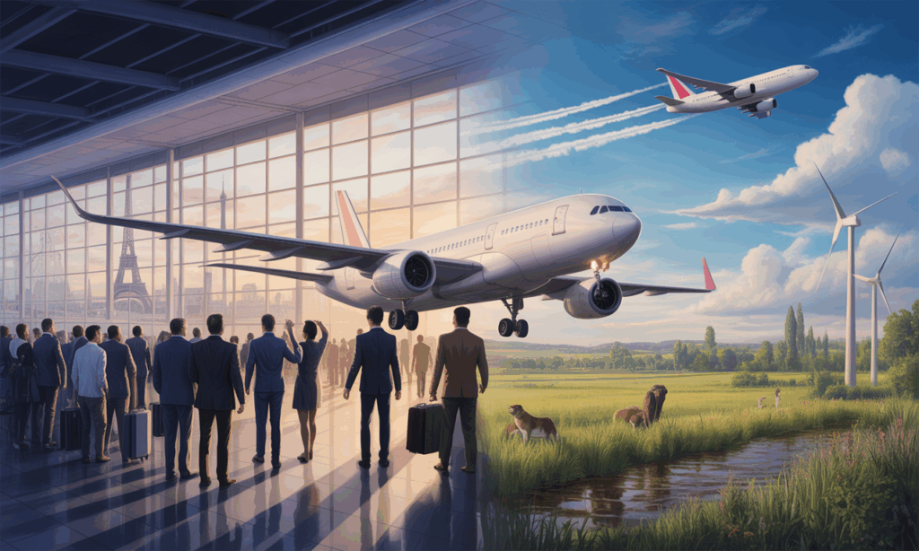 discover how the french reconcile their passion for air transport with a growing ecological awareness. explore the issues surrounding aviation and environmental impact, while highlighting solutions for a sustainable future.