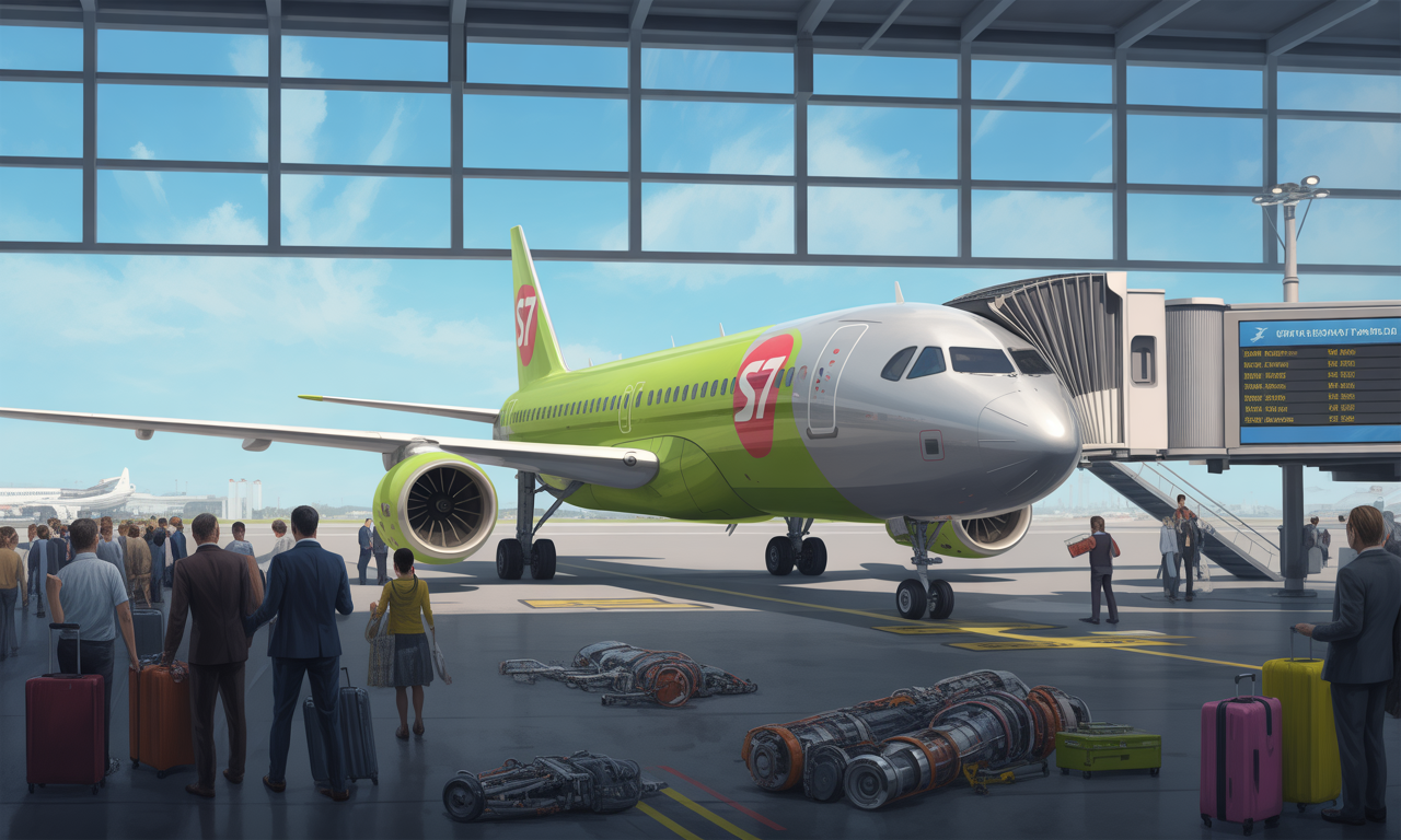 find out how s7 airlines in russia is adapting its flight schedule due to a shortage of spare parts for its aircraft, impacting its operations and service offering.