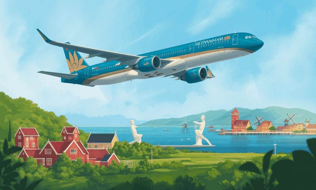 discover the new route inaugurated by vietnam airlines, linking vietnam to denmark. travel in comfort with quality services, explore new destinations and enjoy a unique experience through this innovative air link.