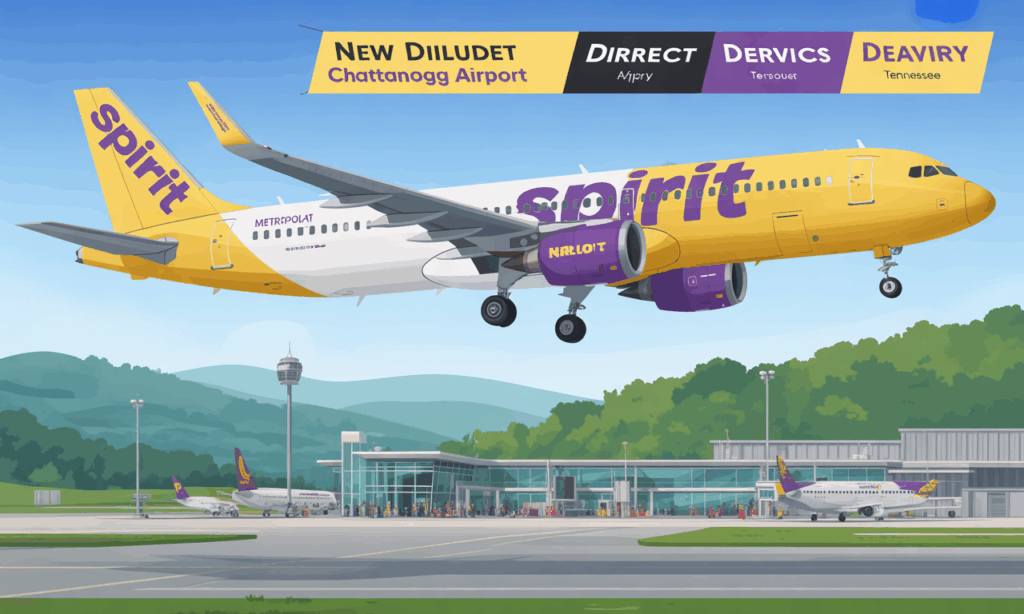 discover spirit airlines' new direct service to chattanooga metropolitan airport, offering connections to three exciting destinations. enjoy low fares and easy access for your travels.