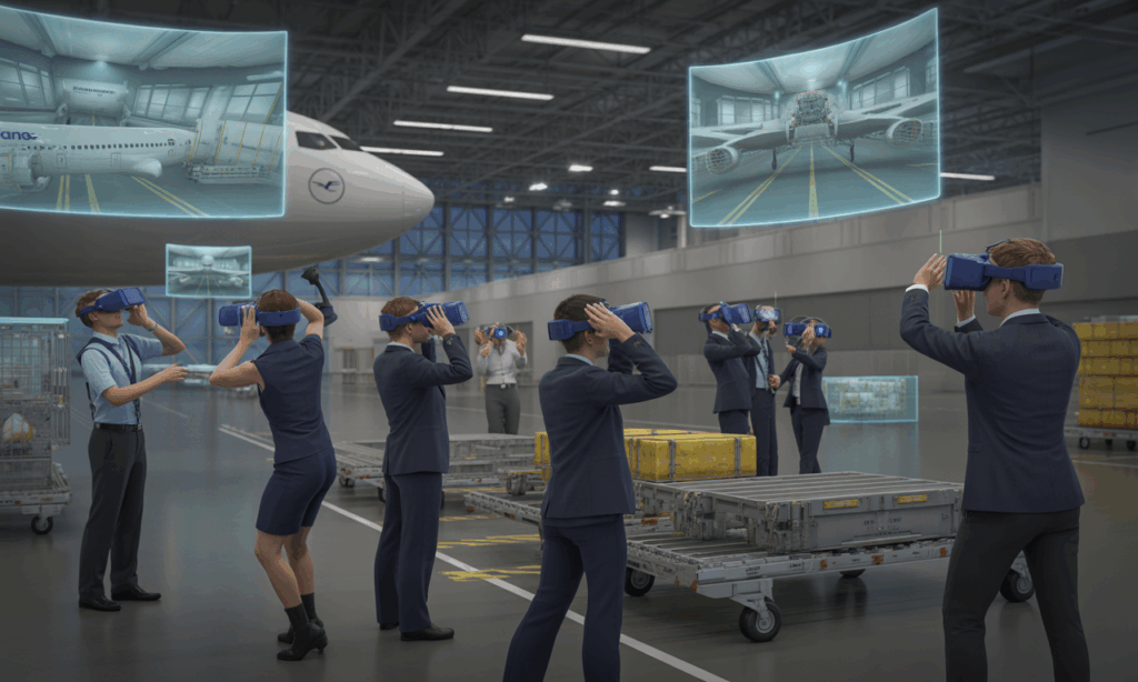 découvrez comment lufthansa cargo révolutionne la formation de ses équipes en intégrant la réalité virtuelle pour optimiser le chargement des avions. une innovation qui renforce la sécurité et l'efficacité des opérations.