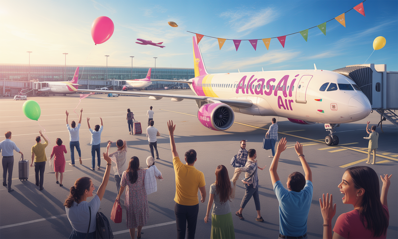 découvrez comment akasa air, la compagnie aérienne low cost indienne, célèbre ses trois ans avec un remarquable record de 19 millions de passagers transportés depuis son lancement.