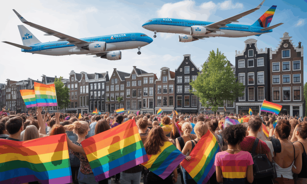 klm and delta air lines become official partners of the worldpride 2026 in amsterdam, joining forces to celebrate diversity and support the lgbtq+ community at this exceptional global event.