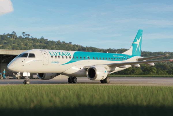 découvrez en exclusivité le tout premier embraer e195-e2 de luxair, fraîchement assemblé au brésil. plongez dans les coulisses de son arrivée avec notre vidéo exclusive !