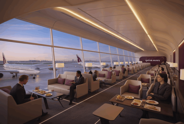 découvrez le premier salon premium de qatar airways aux états-unis, situé dans le nouveau terminal 1 de l'aéroport jfk à new york. profitez d'une expérience de voyage exclusive alliant confort, élégance et services haut de gamme.