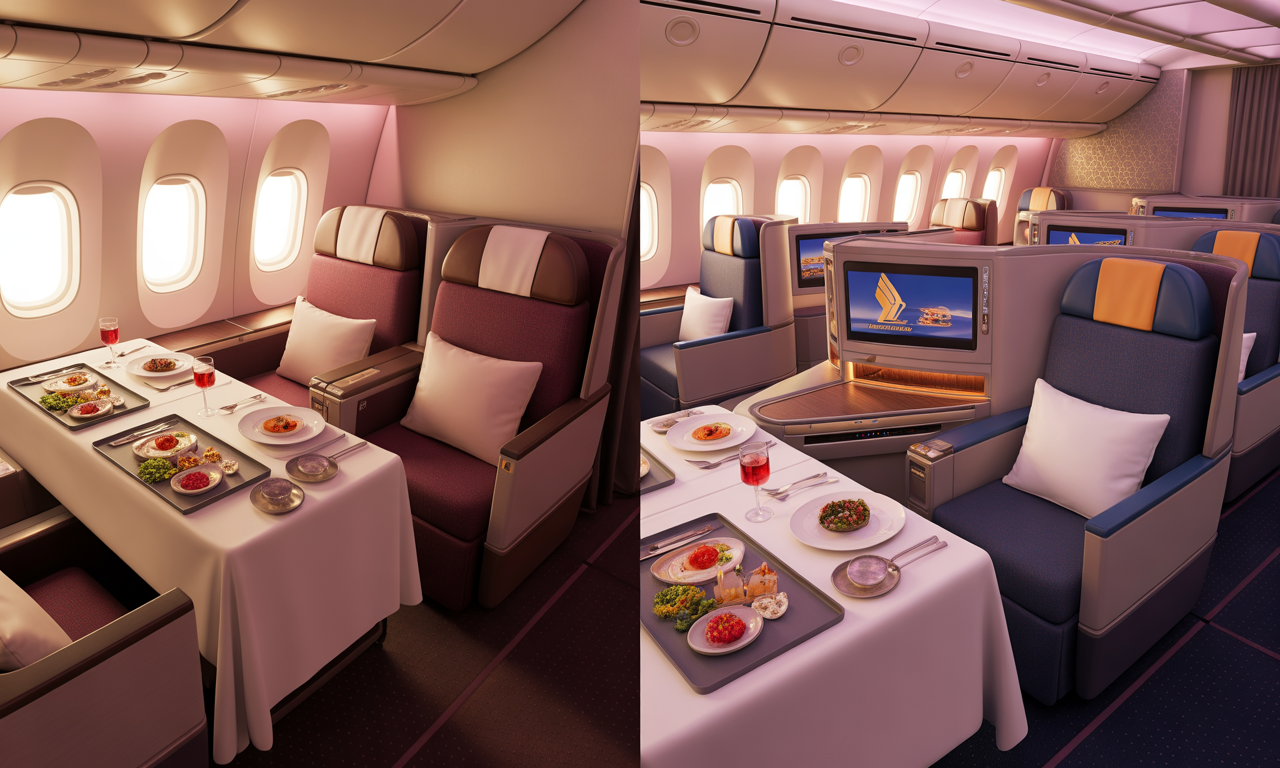 découvrez notre comparatif entre qatar airways et singapore airlines pour savoir laquelle de ces deux compagnies aériennes excelle vraiment en classe affaires. analyse des services, du confort, des repas et de l'expérience client.