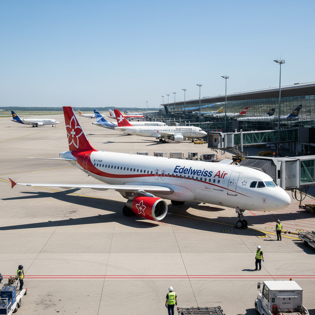 edelweiss air étend sa flotte d'a320neo en acquérant cinq airbus d'occasion auprès du groupe lufthansa, renforçant ainsi sa capacité et son engagement pour une aviation plus moderne et efficace.