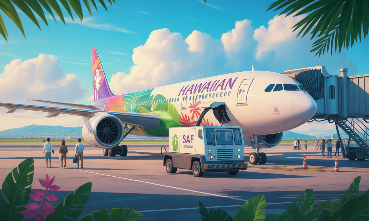 find out how hawaiian airlines is adopting sustainable aviation fuel (saf) on its flights between osaka and honolulu, an eco-friendly initiative designed to reduce the carbon footprint and promote more responsible air transport.