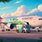 hawaiian airlines adopts sustainable aviation fuel (saf) on its osaka-honolulu flights, reinforcing its commitment to more environmentally-friendly air transport.