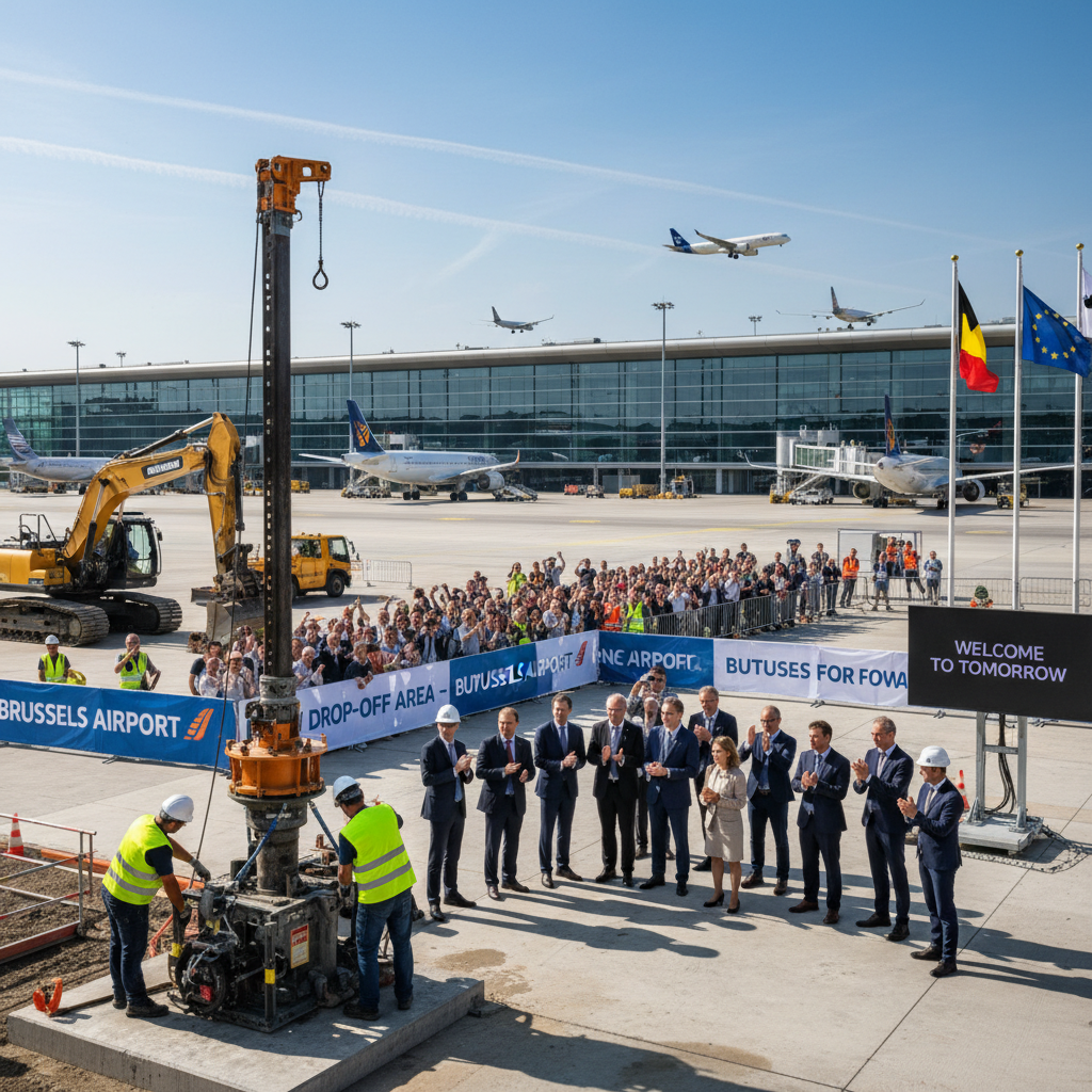 découvrez le lancement des travaux pour la nouvelle zone d'arrêt-minute à l'aéroport de bruxelles, facilitant le dépose-minute des voyageurs et améliorant la circulation aux abords de l’aéroport.