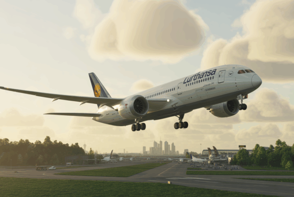 lufthansa celebrates the arrival of its first boeing dreamliner with the new allegris cabin, marking a milestone in long-haul comfort at Frankfurt airport.